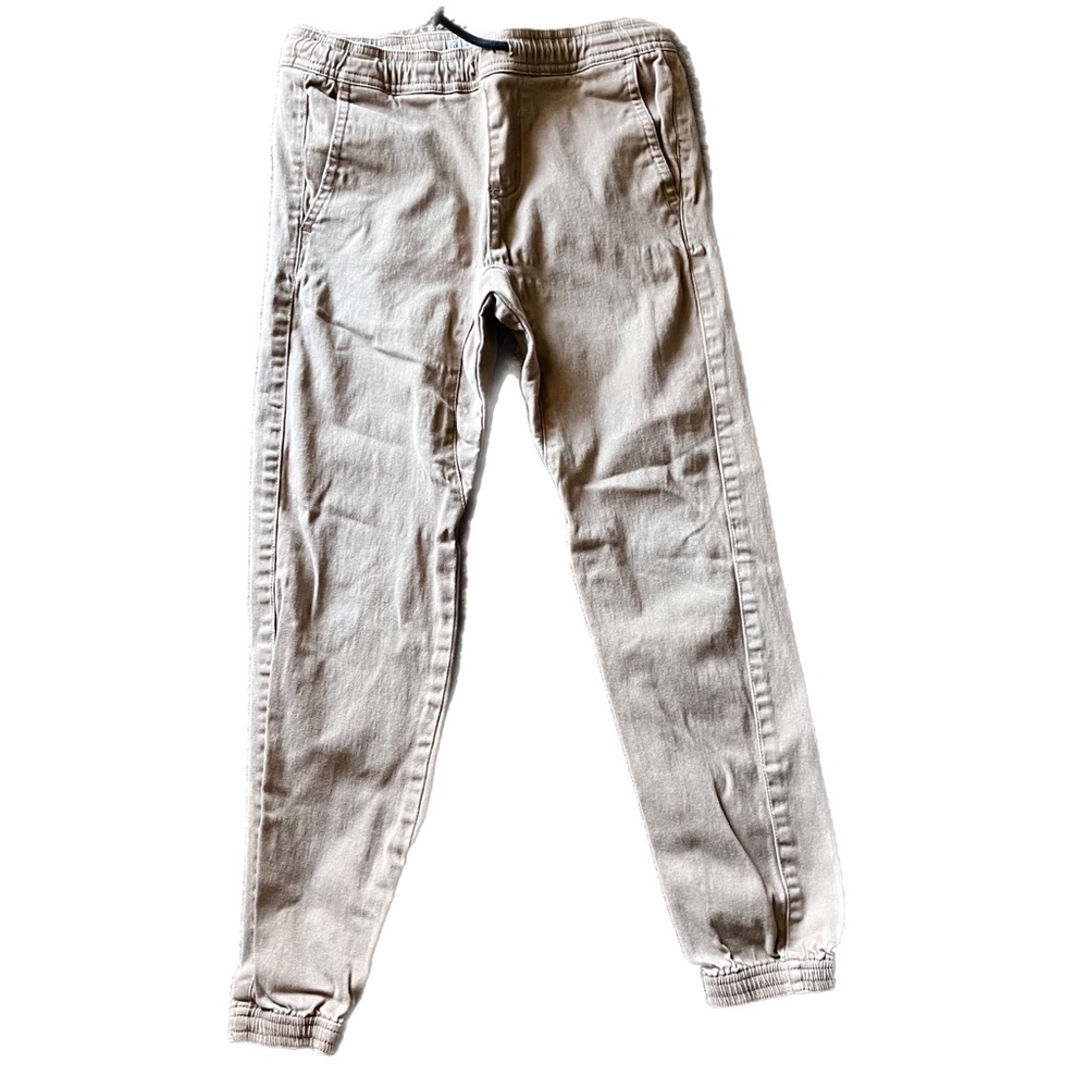 Boys tan joggers